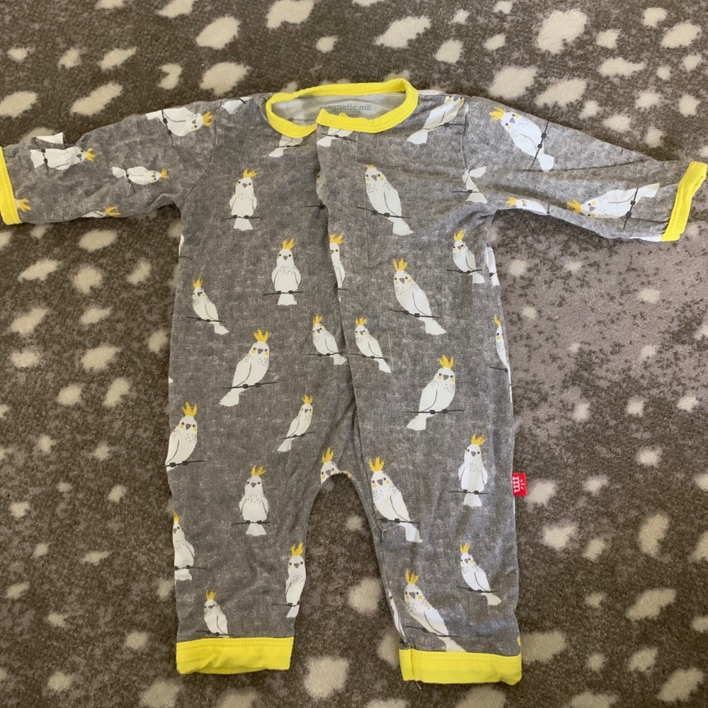 Magnetic Me Newborn Onesie Overalls